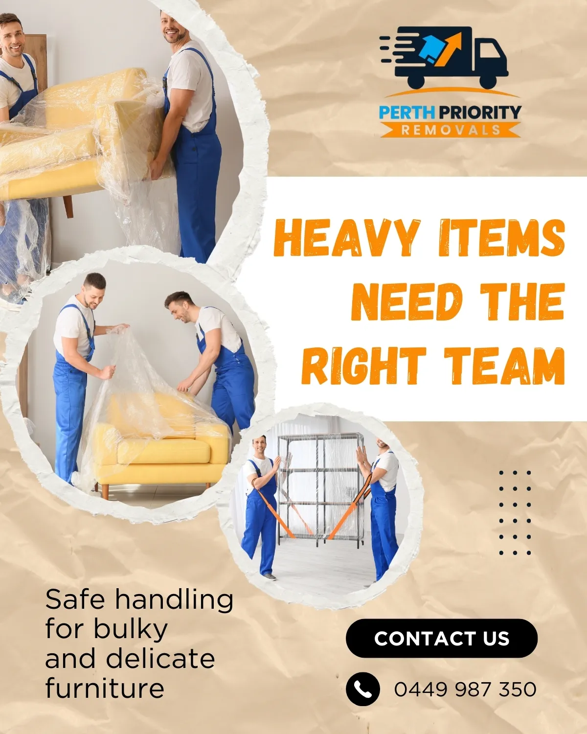 Heavy and awkward item transport in Perth