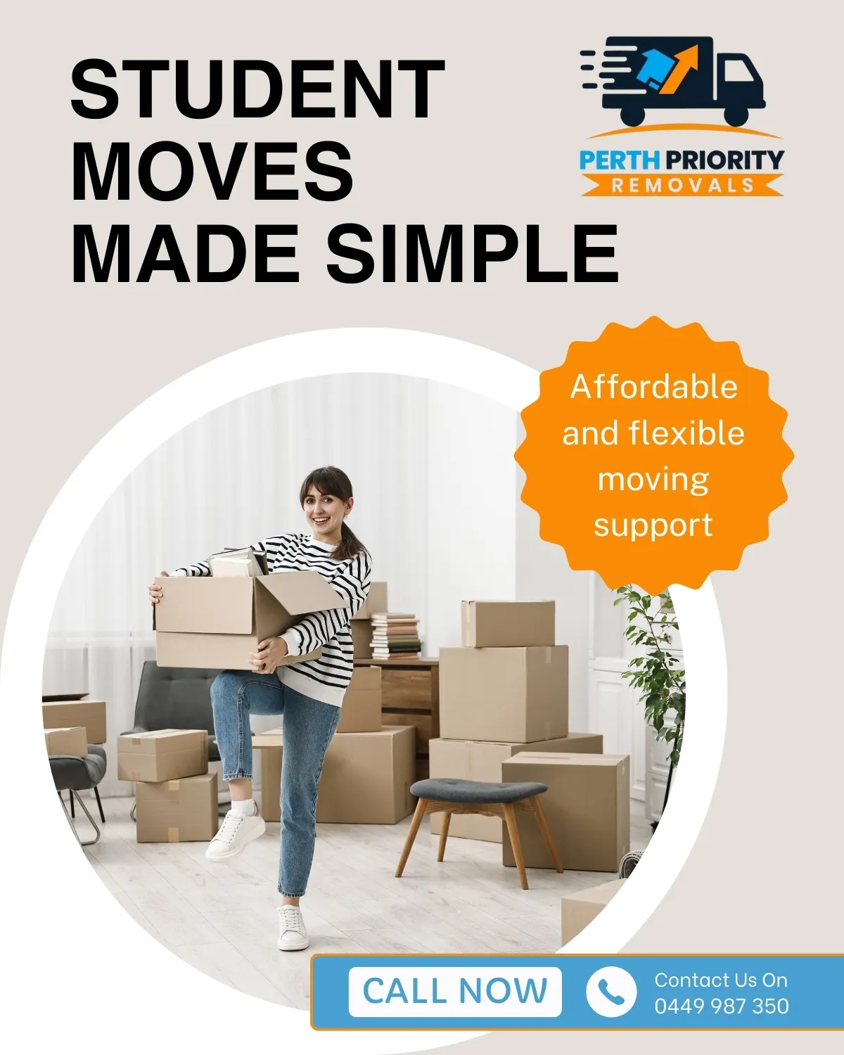 Affordable student moves in Perth