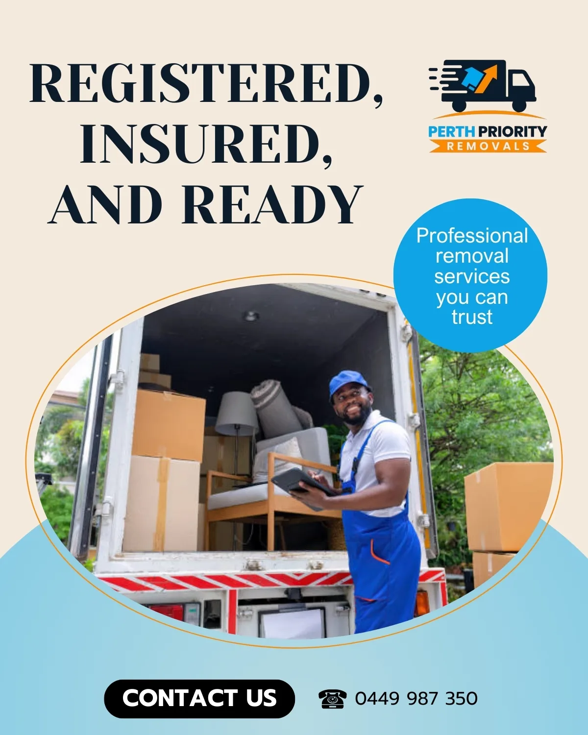 Trusted and insured removalists in Perth