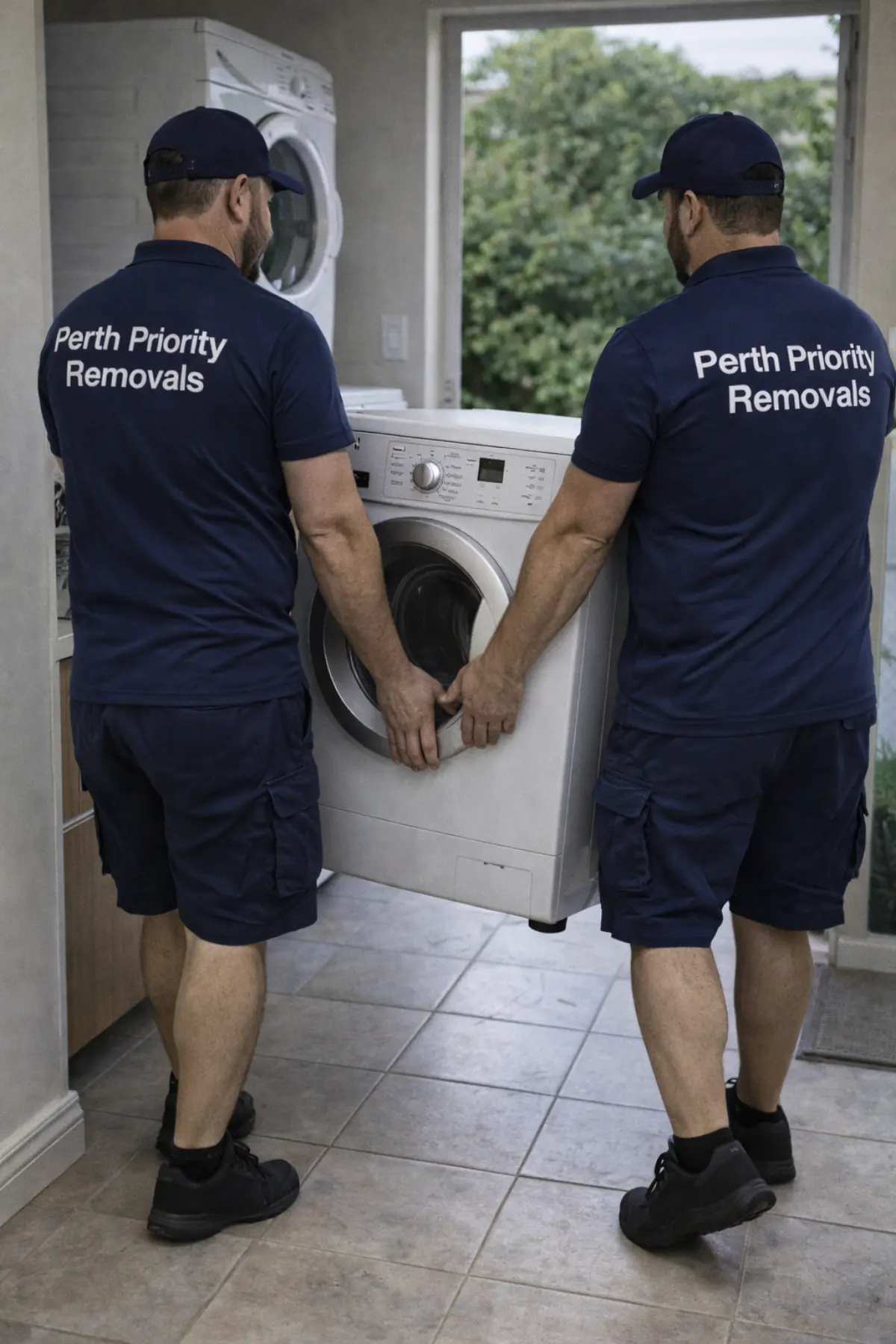 Removing a washing machine from a Perth home